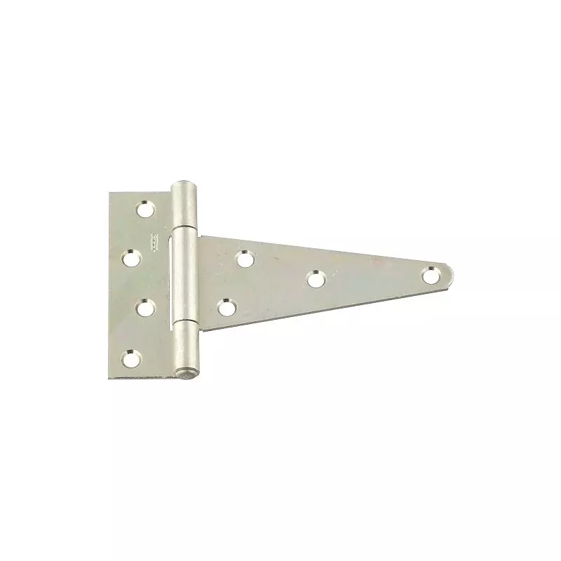National Hardware N129-072 T-Hinge, 3-3/4 in W Frame Leaf, 1.37 in H Frame Leaf, Steel, Zinc, Tight Pin, 70 lb