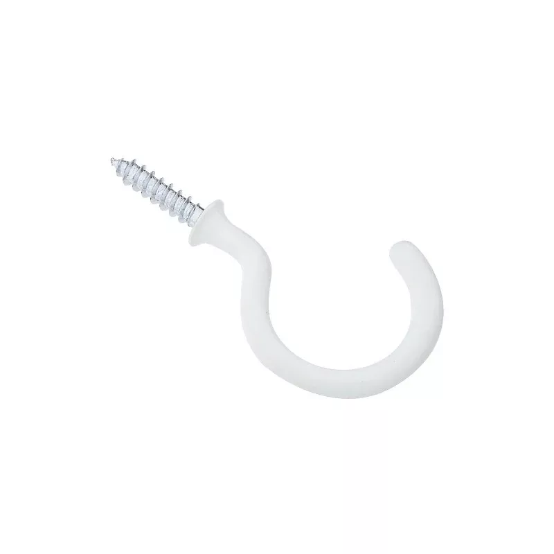 National Hardware N248-450 Cup Hook, Steel, Vinyl-Coated, 15 lb Working Load