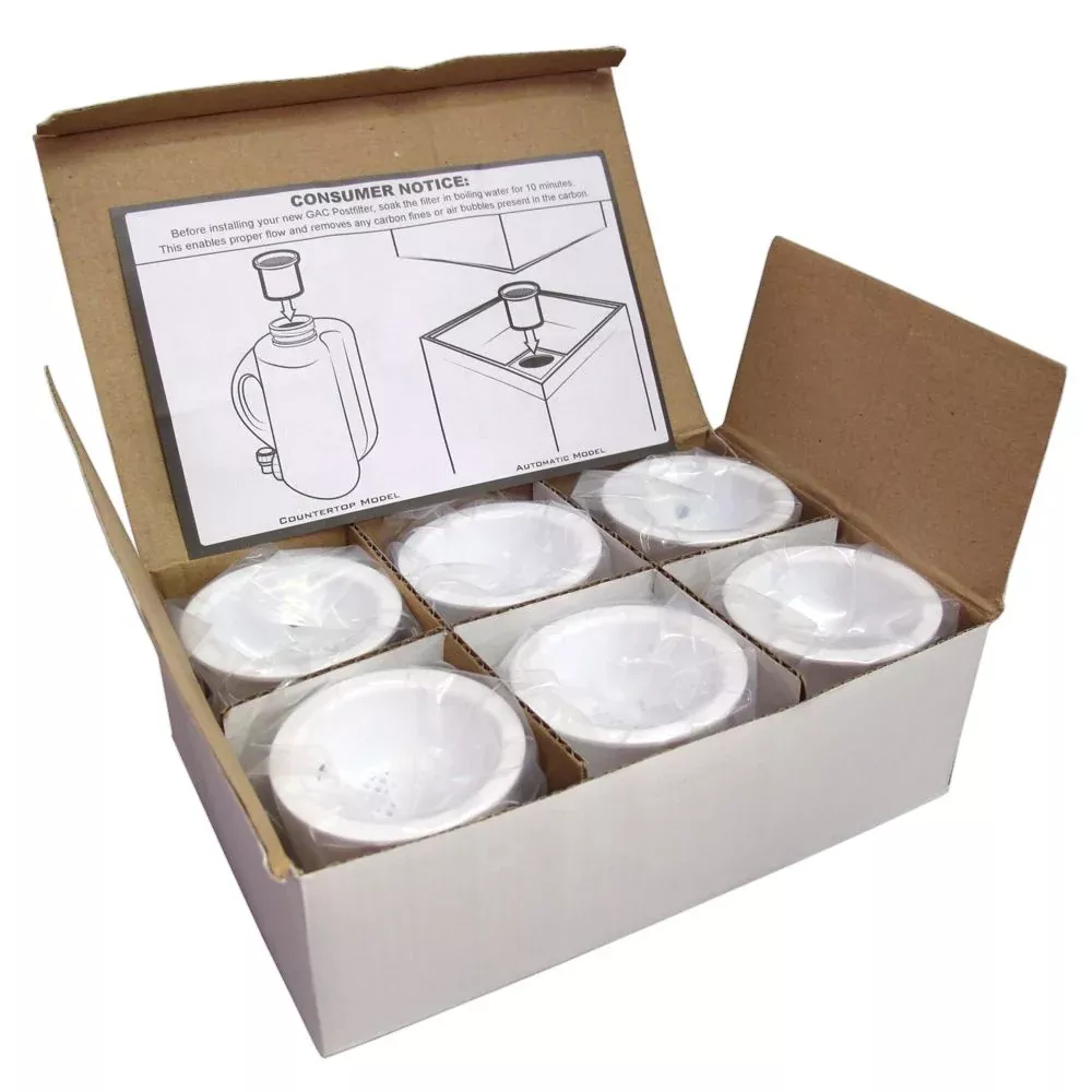 Neo-Pure 6506RC Carbon Postfilters for Waterwise Water Distillers 6 Pack