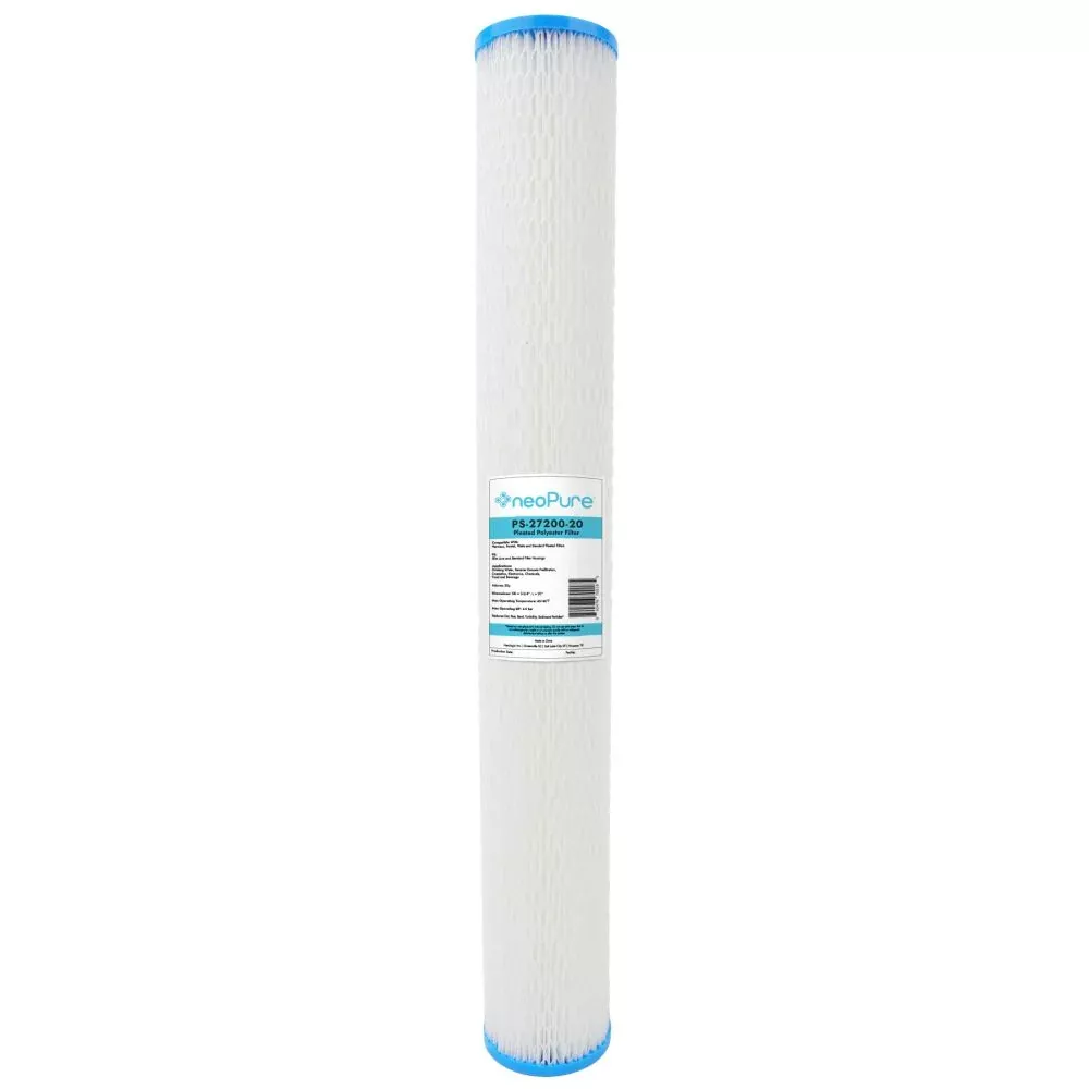 Neo-Pure PS-27200-20 20" High Efficiency Pleated Filter 20 Micron