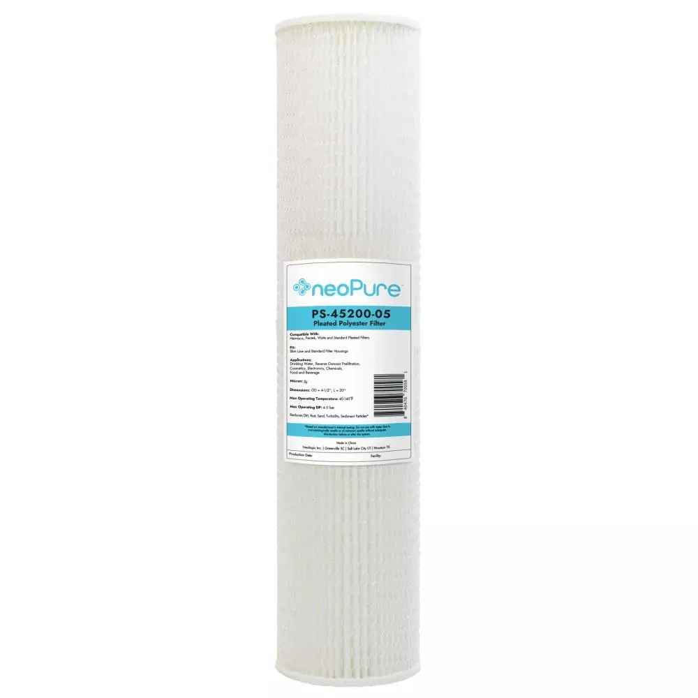 Neo-Pure PS-45200-05 20" BB High Efficiency Pleated Filter 5 micron