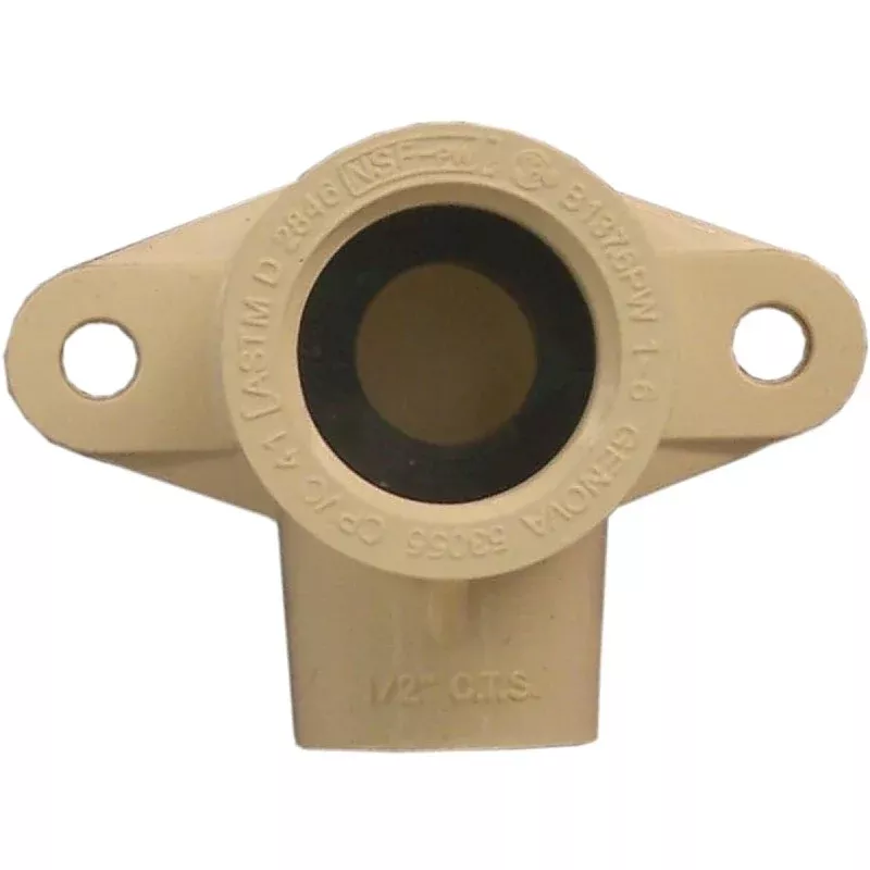 Nibco T00145D Drop Ear Pipe Elbow, 1/2 in, FIP, 90 deg Angle, CPVC, 40 Schedule