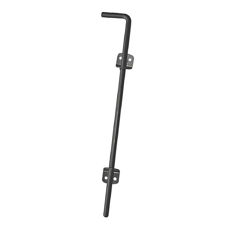 Nuvo Iron CBW/B Cane Bolt, Galvanized Steel, Black