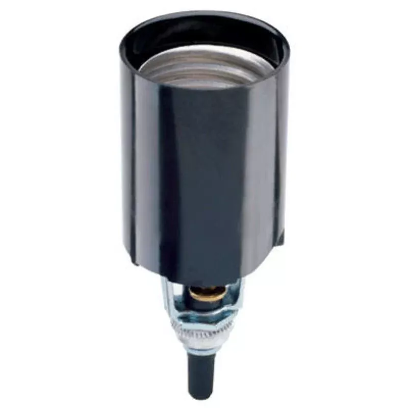 Pass & Seymour 4155CC10 Lamp Holder, Candle Socket, 2-3/4 in Dia x 4-3/8 in H Dimensions, 250 V, 660 W, Black