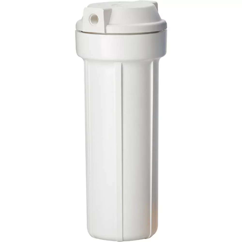 Pentair 158739 10" Slim Line Flat Cap Filter Housing 1/4 White Sump No PR