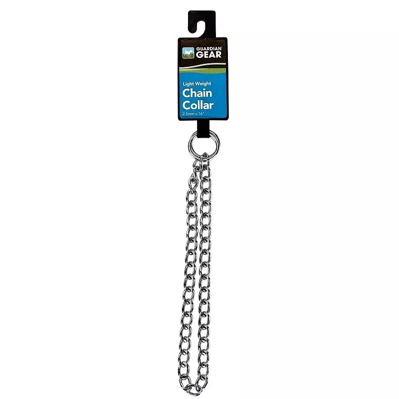 PetEdge 12916 Choke Chain Collar, 16 in L Collar, 2.5 mm W Collar