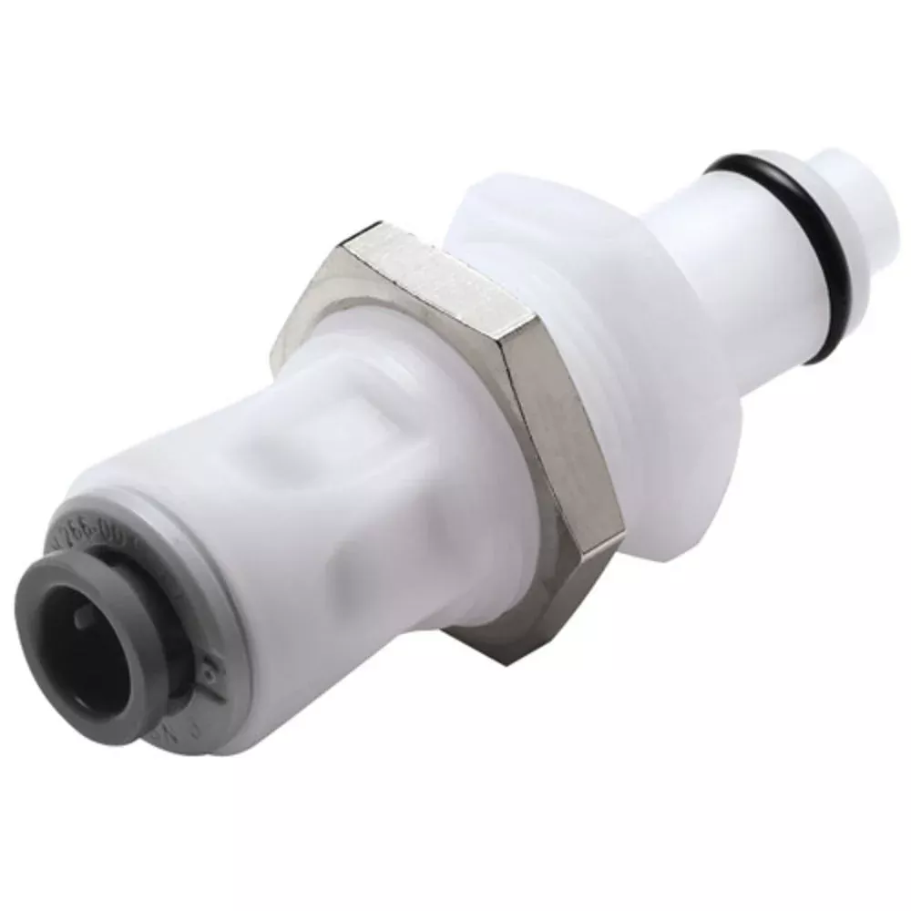 PLCD41004 Valved Panel Mount Quick Connect Coupling Insert 1/4 JG