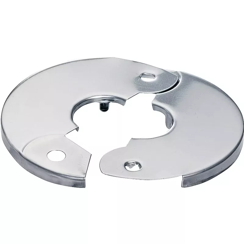 Plumb Pak PP857-3 Floor and Ceiling Plate, 3-1/2 in OD, For: 3/4 in IPS Pipes, Plastic, Chrome