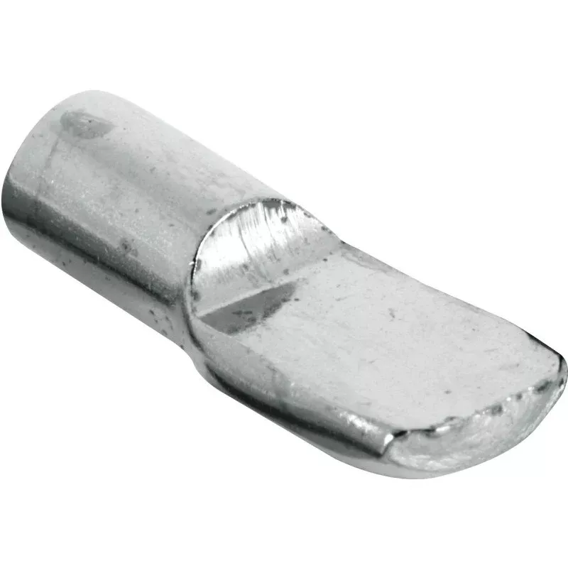 Prime-Line U10163 Shelf Support Peg, Utility Hook, Specifications: 1/4 in Dia x 3/8 in L Pin, Wall Mount, Nickel, 25 lb