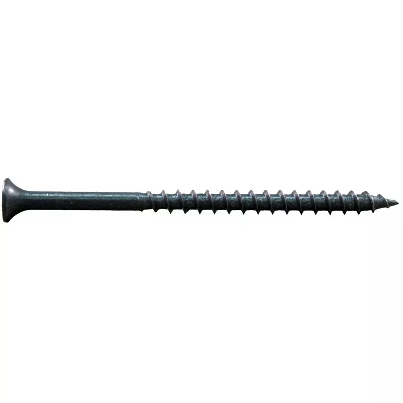 ProFIT 297108/0281108 Deck Screw, #8 Thread, 1-5/8 in L, Coarse Thread, Bugle Head, Combo Drive, Sharp Point, Gray