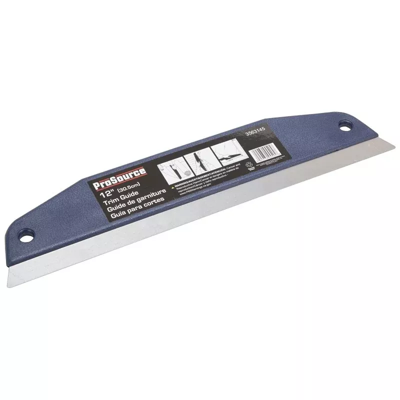 ProSource 14001 Trim Guide, 12 in Blade, ABS Handle, Blue (Handle)