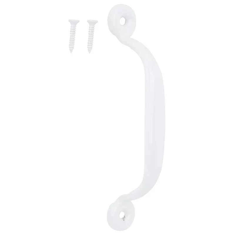 ProSource 20914PHB-PS Door Pull, 3/4 in W, 4-3/4 in D, 1-3/16 in H, Steel, White