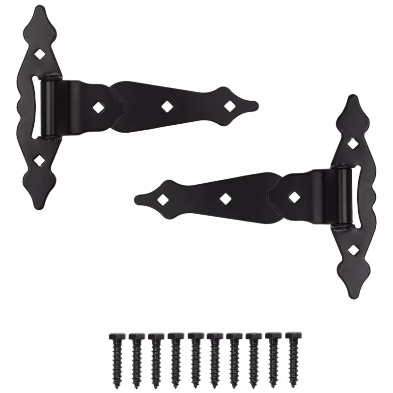 ProSource 33185PKS-PS T-Hinge, Steel, Black, Loose Pin Pin, 180 deg Range of Motion, 55 (Pair) lb
