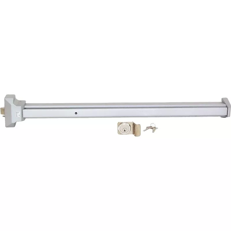 ProSource 8000-80NLS-AS Panic Bar, 32-1/2 in W, Stainless Steel/Steel/Zinc Alloy, Powder-Coated, 1-3/4 in Thick Door