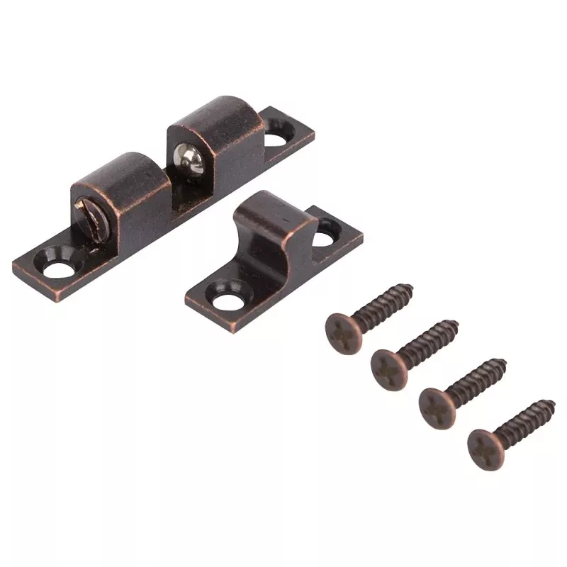 ProSource CB-01VB-PS Double Ball Catch, Brass, Venetian Bronze, Venetian Bronze