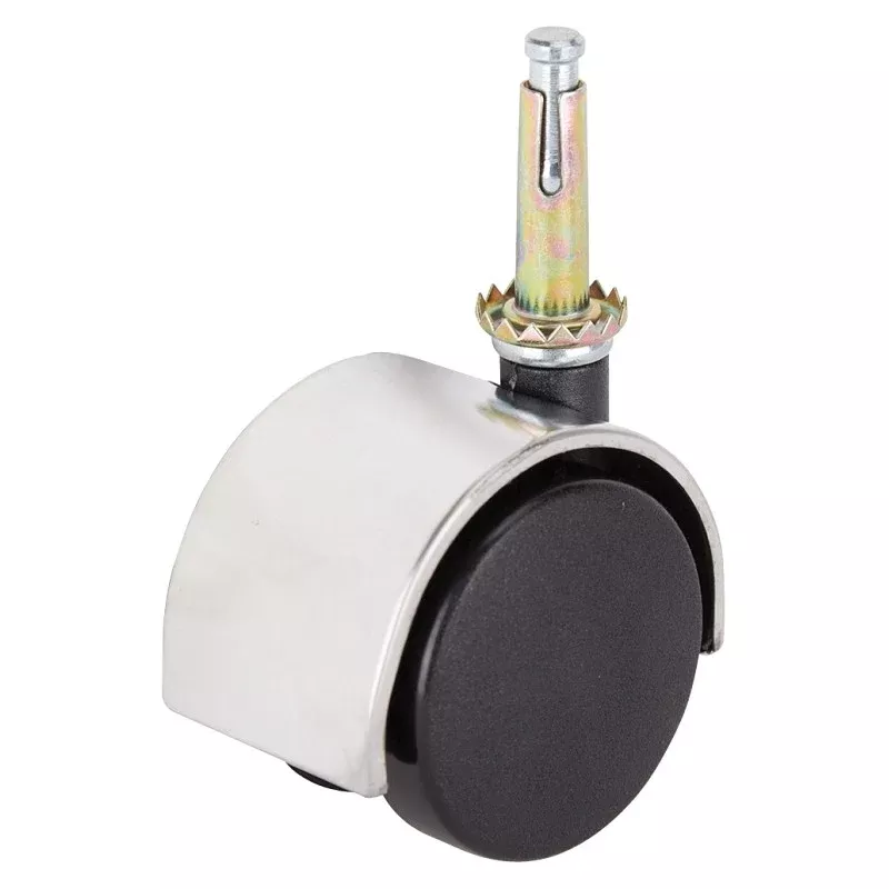 ProSource JC-F13-PS Caster, 2 in Dia Wheel, 2 in W Wheel, Nylon Wheel, Black, 75 lb, Steel Housing Material