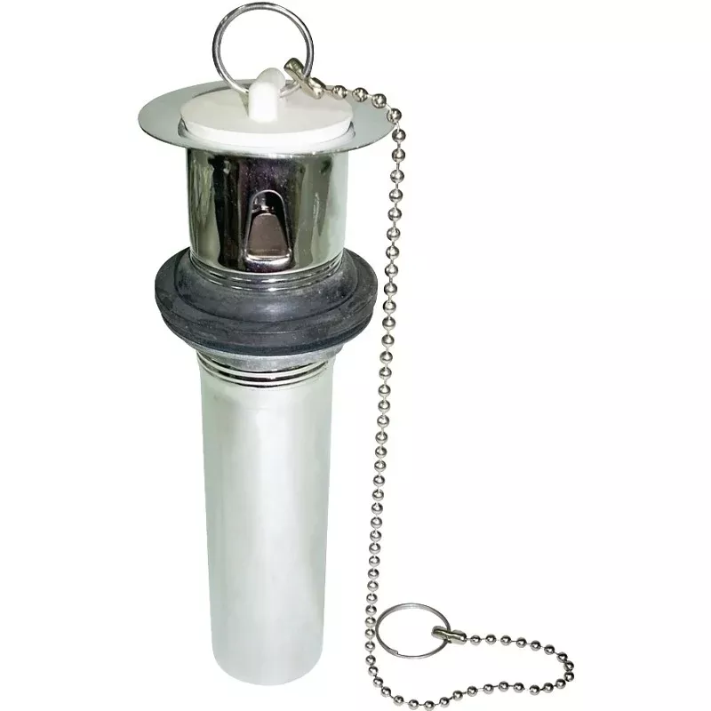 ProSource TW0914 Lavatory Plug, Pull-Out, Chrome