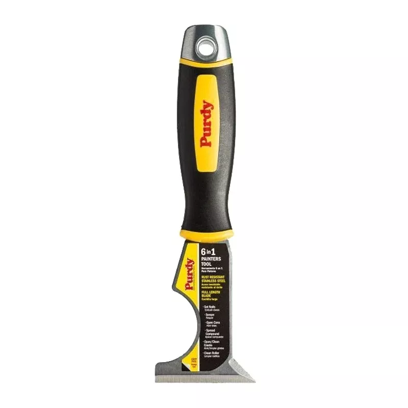 Purdy 14A900210 Multi-Tool, 1 in W Blade, Stainless Steel Blade, Rubber Handle, Cushion-Grip Handle
