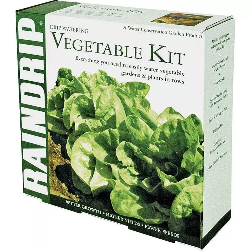 Raindrip R567DT Drip Watering Vegetable Garden Kit with Anti-Syphon