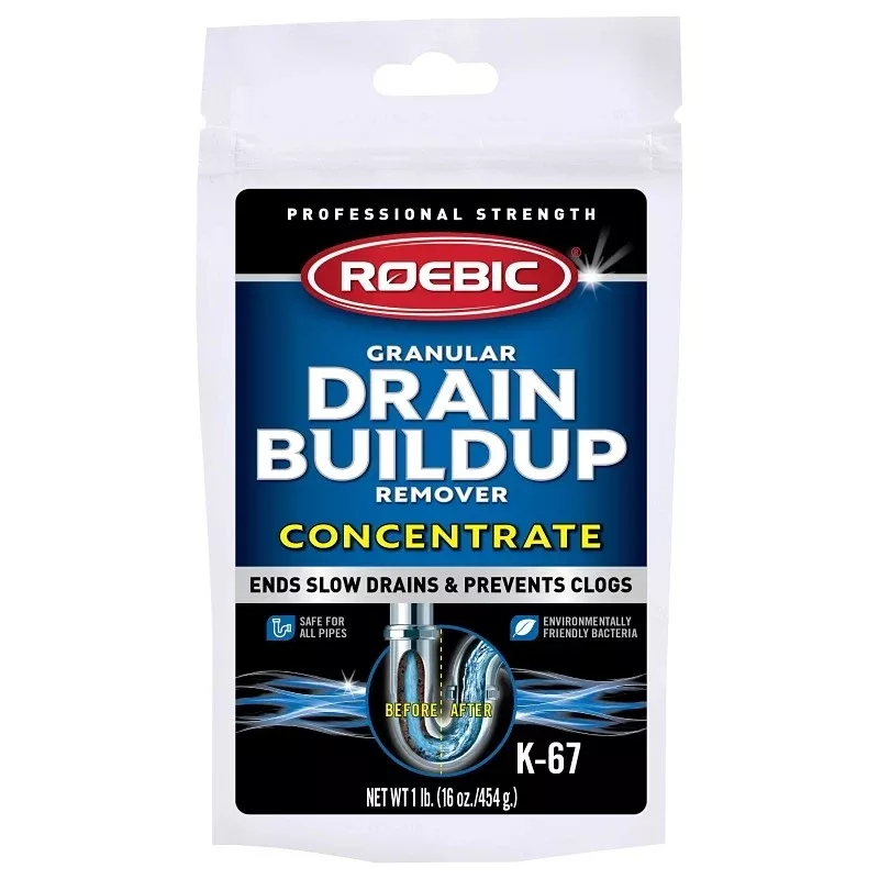Roebic K-67GDB Drain Buildup Remover, 16 oz, Granular, White