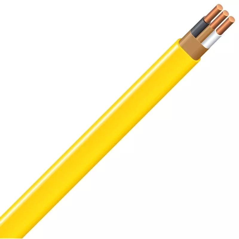 Romex 12/2NM-WGX25 Building Wire, 12 AWG Wire, 2 -Conductor, 25 ft L, Copper Conductor, PVC Insulation