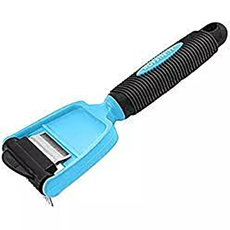 Ruffin'It Fur-B-Gone 19800 2-in-1 Pet Deshedding Tool, Plastic, Cat, Dog