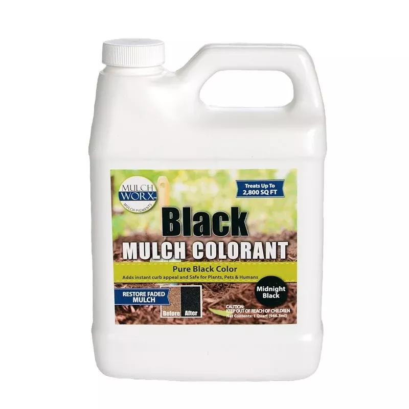 Sanco 60009 Mulch Worx, Liquid, Black, 1 qt Bottle