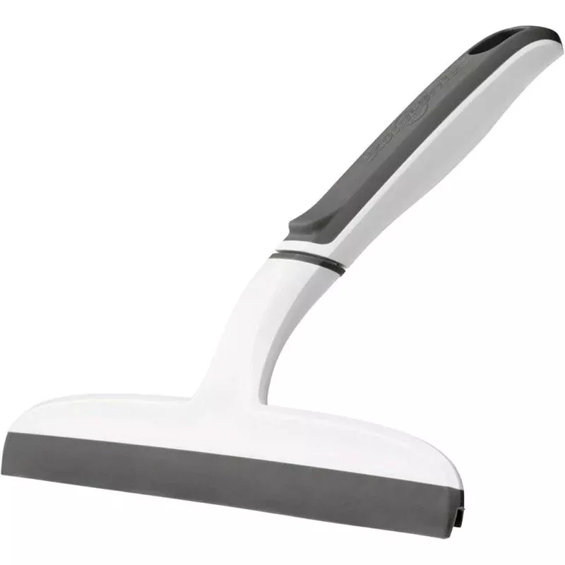 Scotch-Brite SQP-4 Streak-Free Squeegee, 10-1/4 in Blade, Plastic Blade, Straight Blade, Gray/White