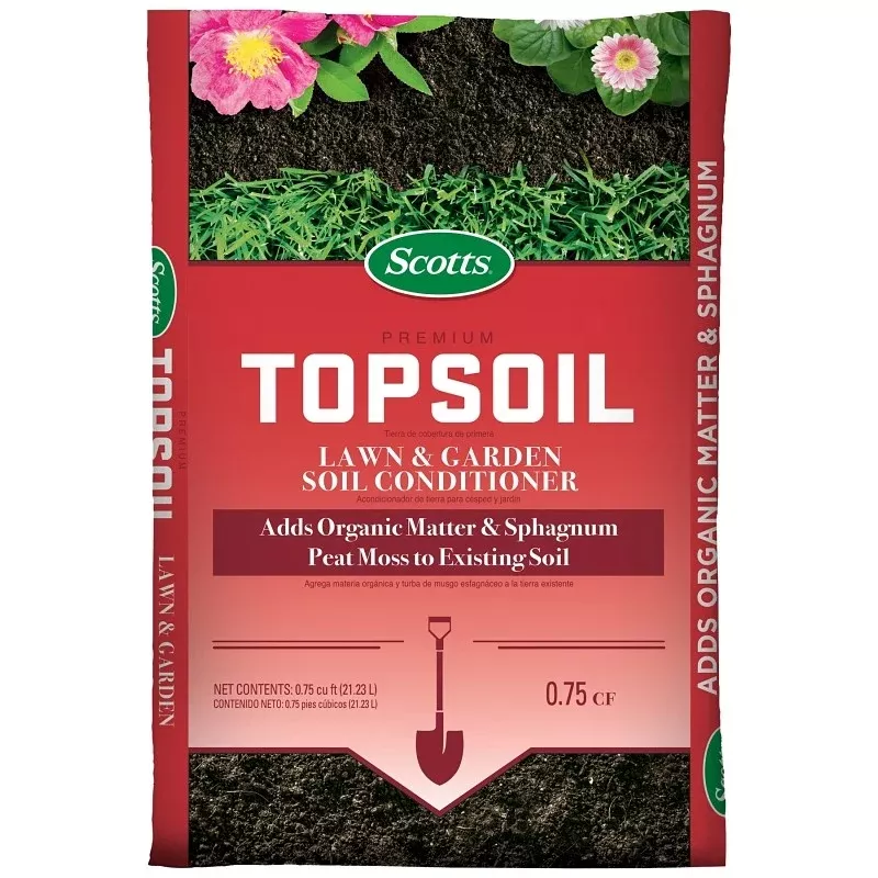 Scotts 71130756 Premium Topsoil, 0.75 cu-ft Bag