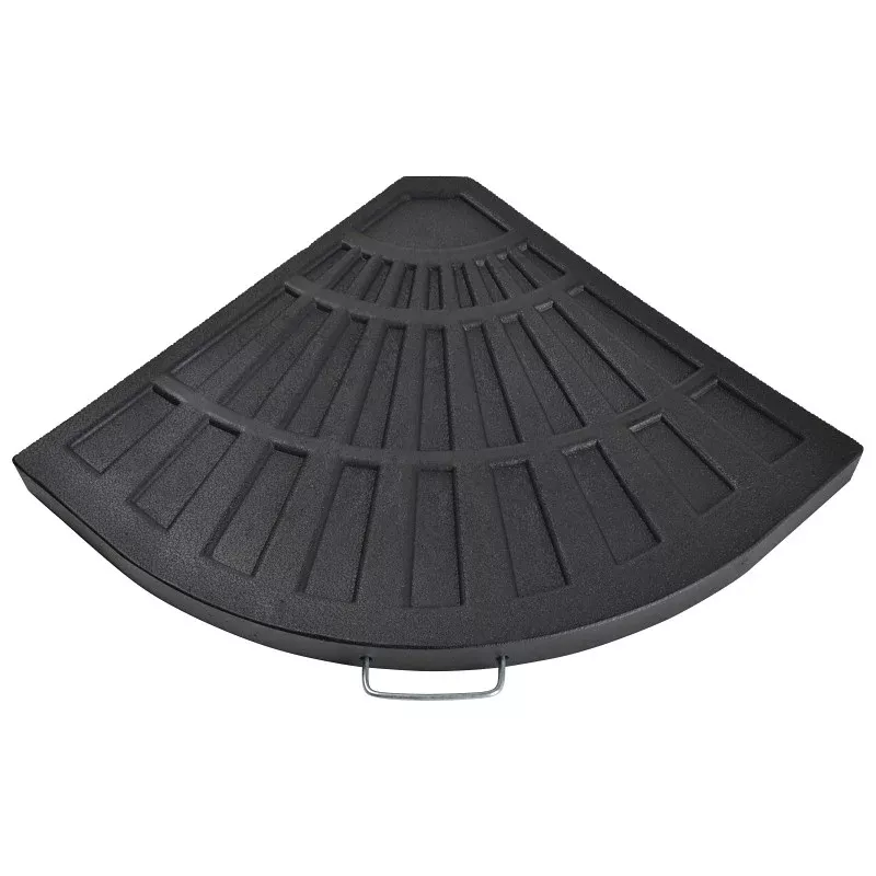 Seasonal Trends 59941 Offset Umbrella Base, 1.57 in H, Resin/Steel/Plastic, Black
