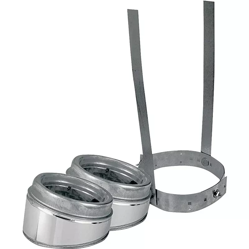 Selkirk 208206 Type HT Insulated Elbow Kit, Includes: (2) 15 deg Elbows, (1) Interior Resupport