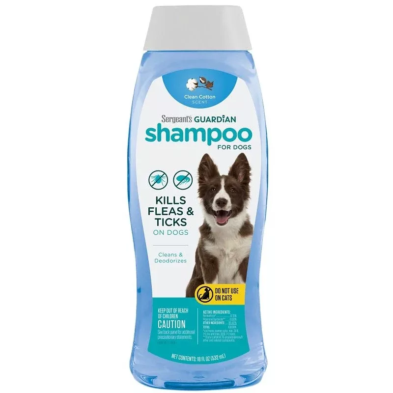 Sergeant's Guardian Series 102 Flea and Tick Shampoo, Clean Cotton, 18 oz