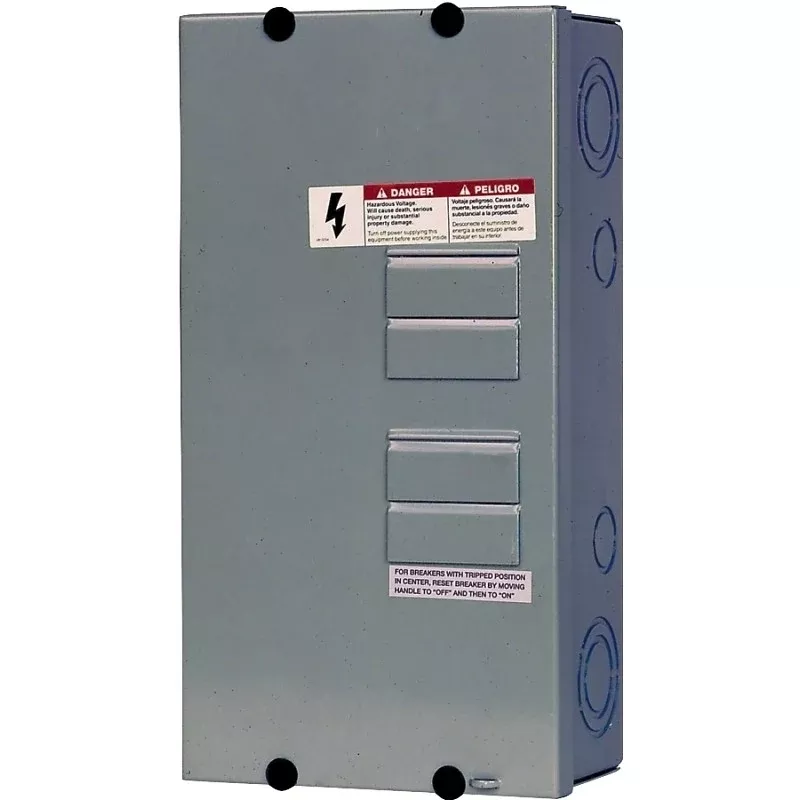 Siemens Murray E E0408ML1125SU Load Center, 125 A, 4 -Space, 8 -Circuit, Main Lug, NEMA 1 Enclosure, Gray