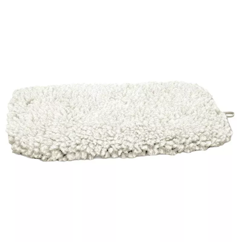 Slumber Pet ZA427 17 55 Dog Mat, 17-3/4 in L, 11-3/4 in W, Acrylic/Polyester Sherpa Cover, Natural