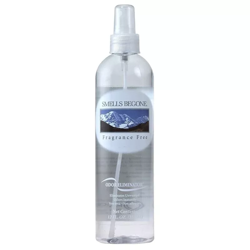 Smells Begone 00112 Odor Eliminator, 12 oz, Faint Blue, Clear
