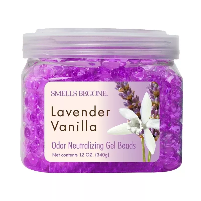 Smells Begone 52612 Odor Neutralizing Gel, 12 oz, Jar, Lavender, Vanilla, 450 sq-ft Coverage Area
