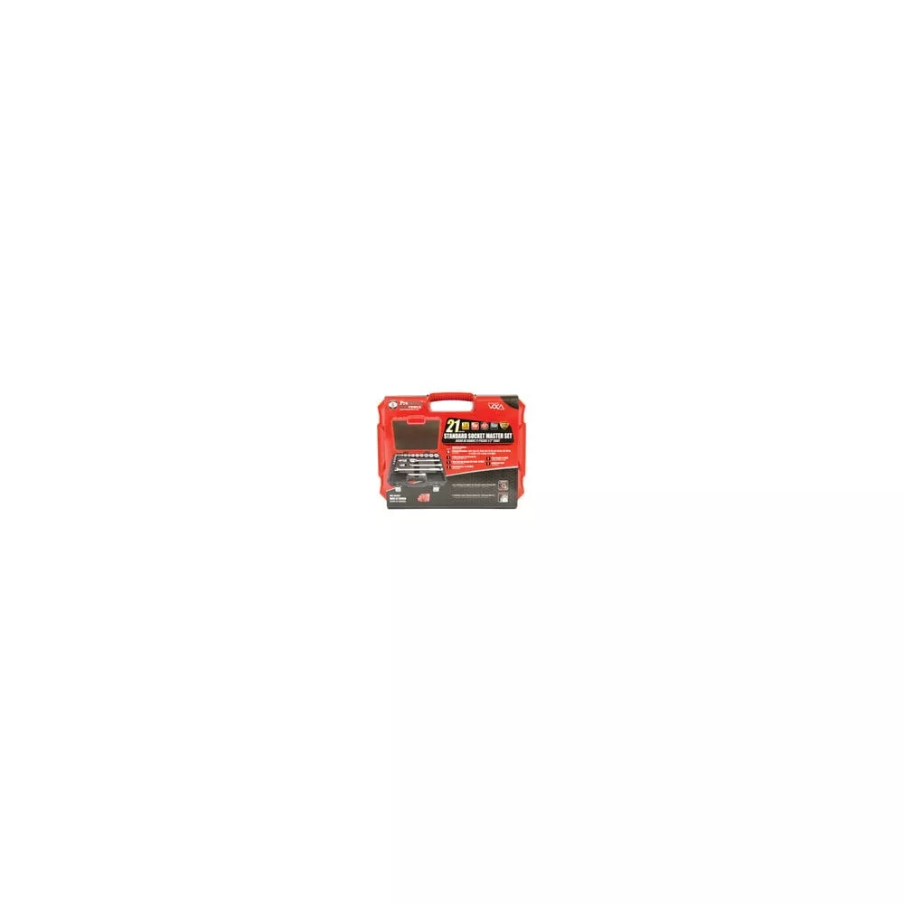 SOCKET MASTER SET 21 PC, 1/2 DR