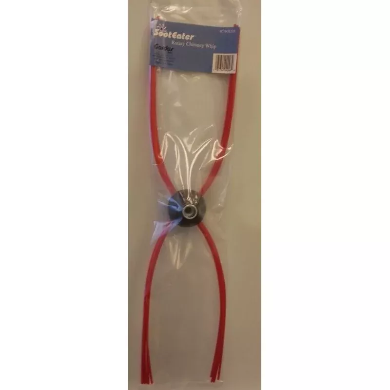 SootEater CWH208 Chimney Whip Head, 4-1/2 in Dia, Plastic, Red