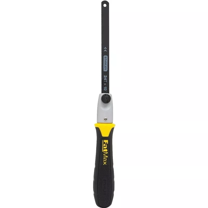 STANLEY 20-220 Handsaw, 5 in Reciprocal, 10 in Hack L Blade, 10 Reciprocal, 24 Hack TPI, Cushion-Grip Handle