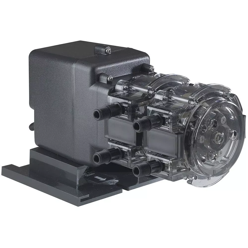 Stenner Double Fixed Head Output Pump 6.0 GPD #1 Tube 120V 25psi
