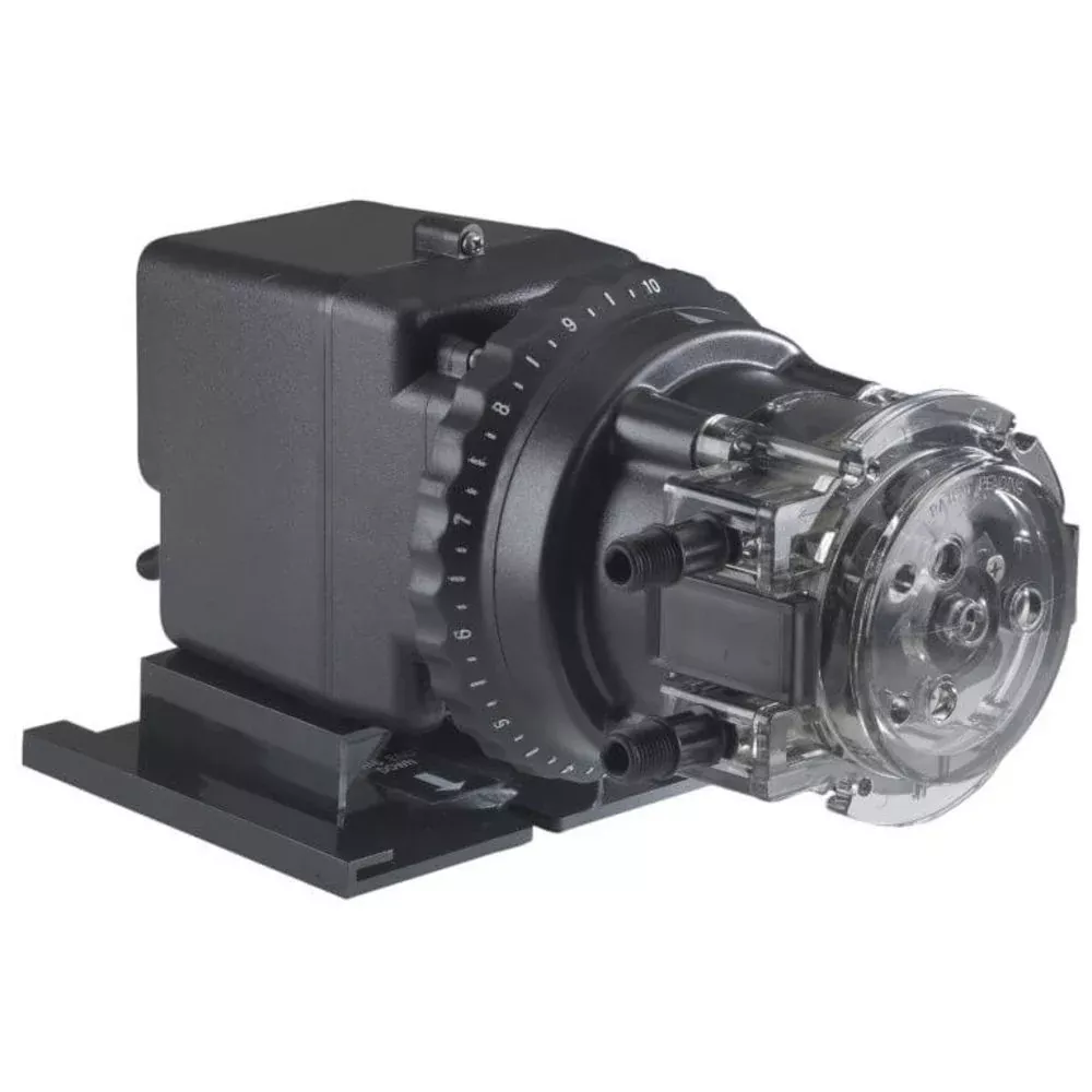 Stenner Single Head Adjustable Output Pump 100 psi, 1/4" White Tubing, 40 Gallons Per Day, 120 V