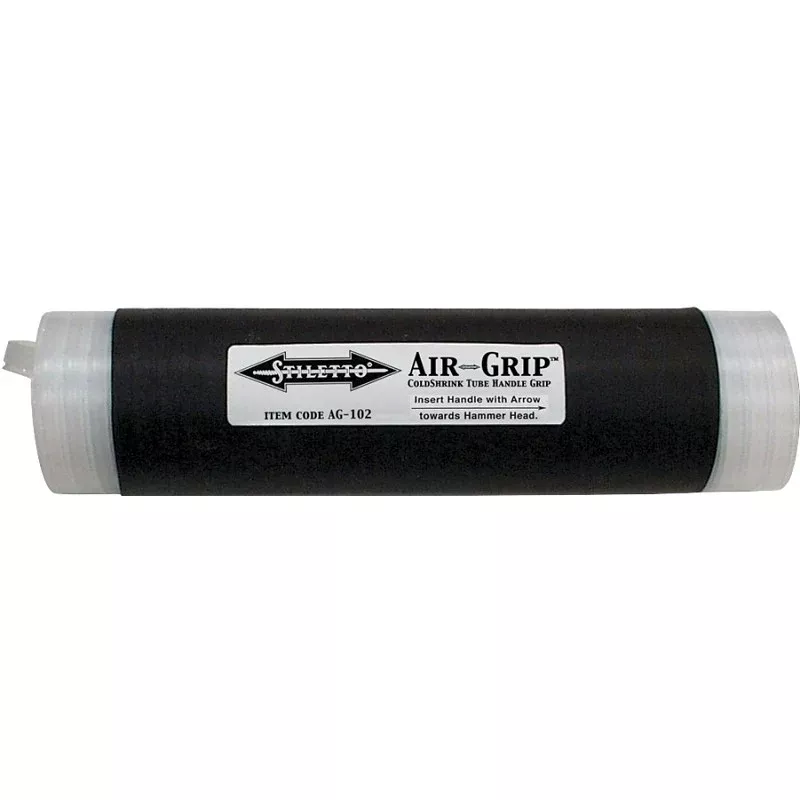 Stiletto AG-102 Handle Grip Wrap Tube, Rubber, Black