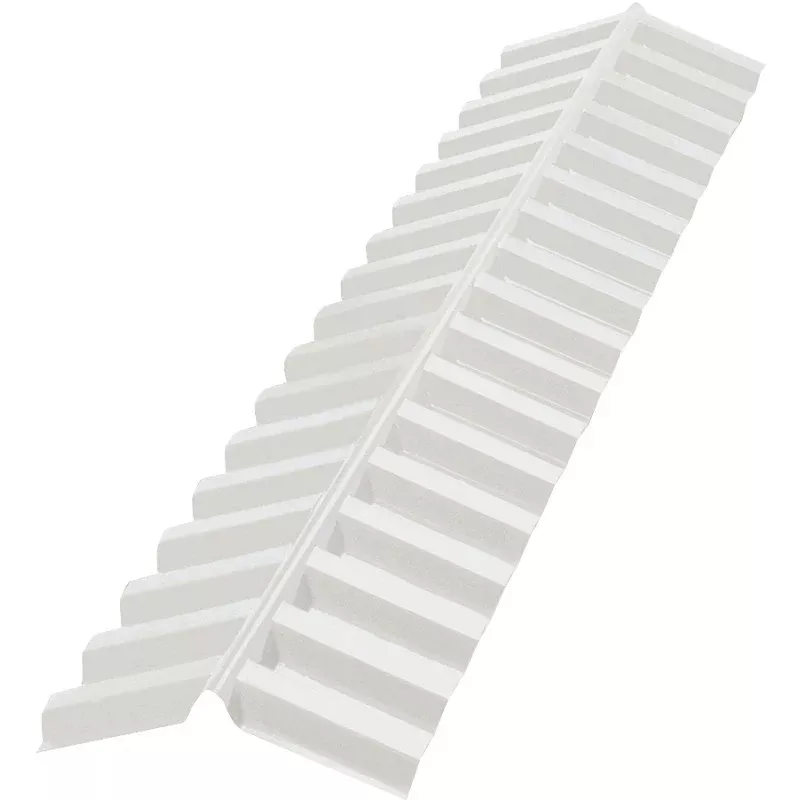 Suntuf 108653 Ridge Roof Cap Flashing, Plastic, Clear, Semi-Gloss
