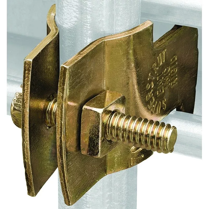 SuperStrut Z703 3/4-25 Pipe Clamp, Gold, Galvanized, Steel