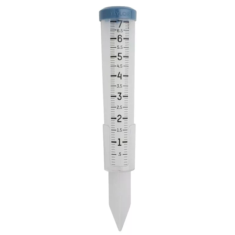 Taylor 5293501 Rain Gauge, 7 in, Clear
