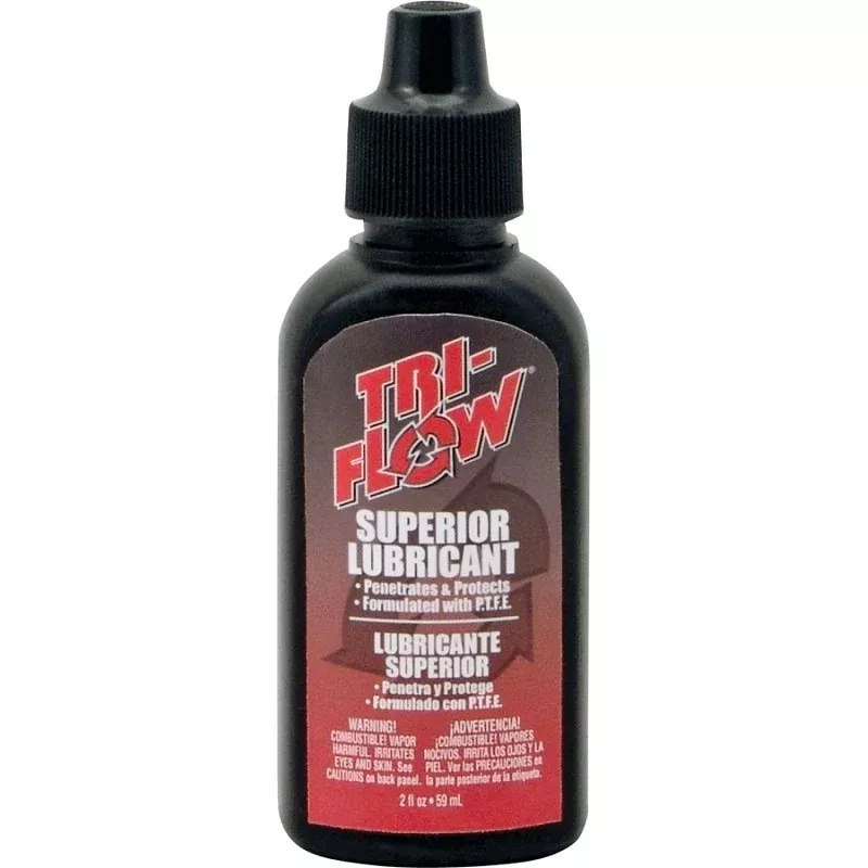 Tri-Flow TF21010 Lubricant, Mineral Oil Base, Brown, 2 oz Bottle, Liquid