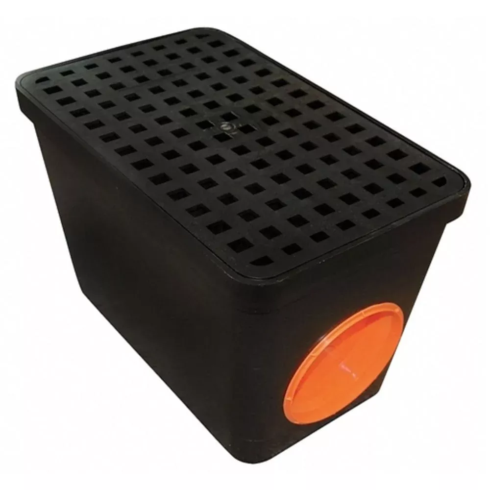 TUF-TITE 2 Hole Drain Sump box, 14"L x 9"W x 9"D, 2HDS-2B