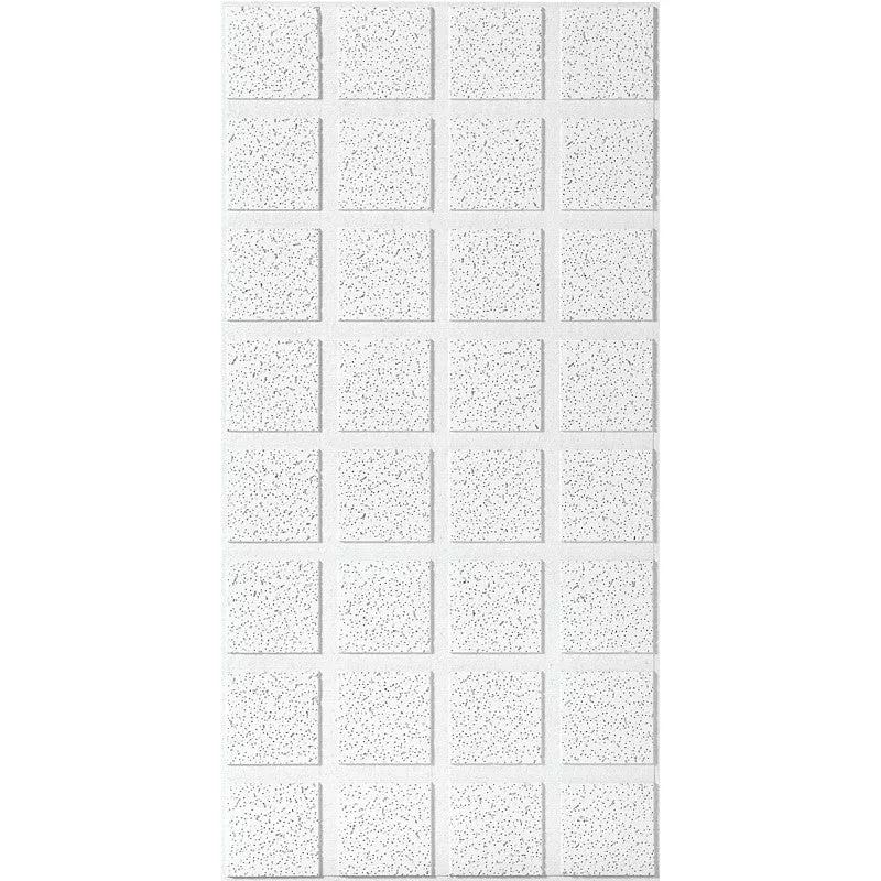 USG R2862 Ceiling Panel, 4 ft L, 2 ft W, 3/4 in Thick, Mineral Fiber, White/Beige/Gray