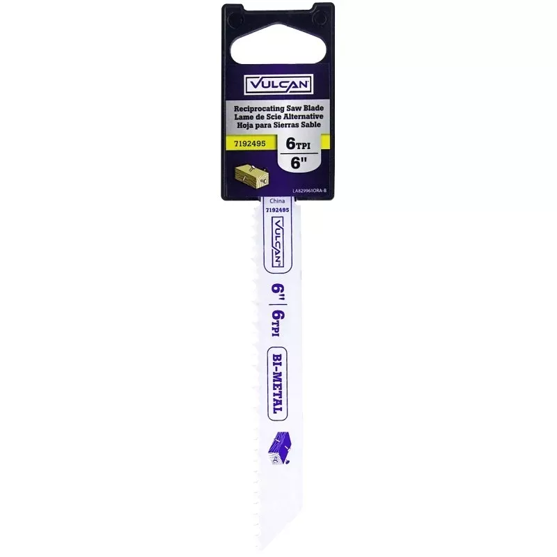 Vulcan 829961OR Reciprocating Saw Blade, High Speed Steel Cutting Edge