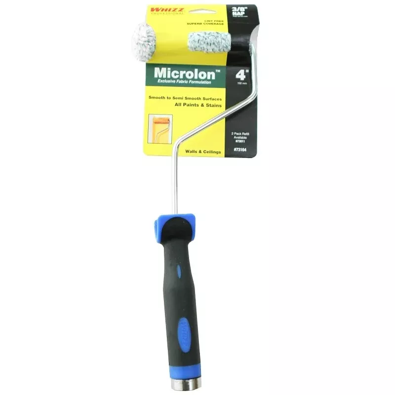 Whizz 73164 Mini Roller, 13 in Handle, 3/8 in Nap, Microlon Roller